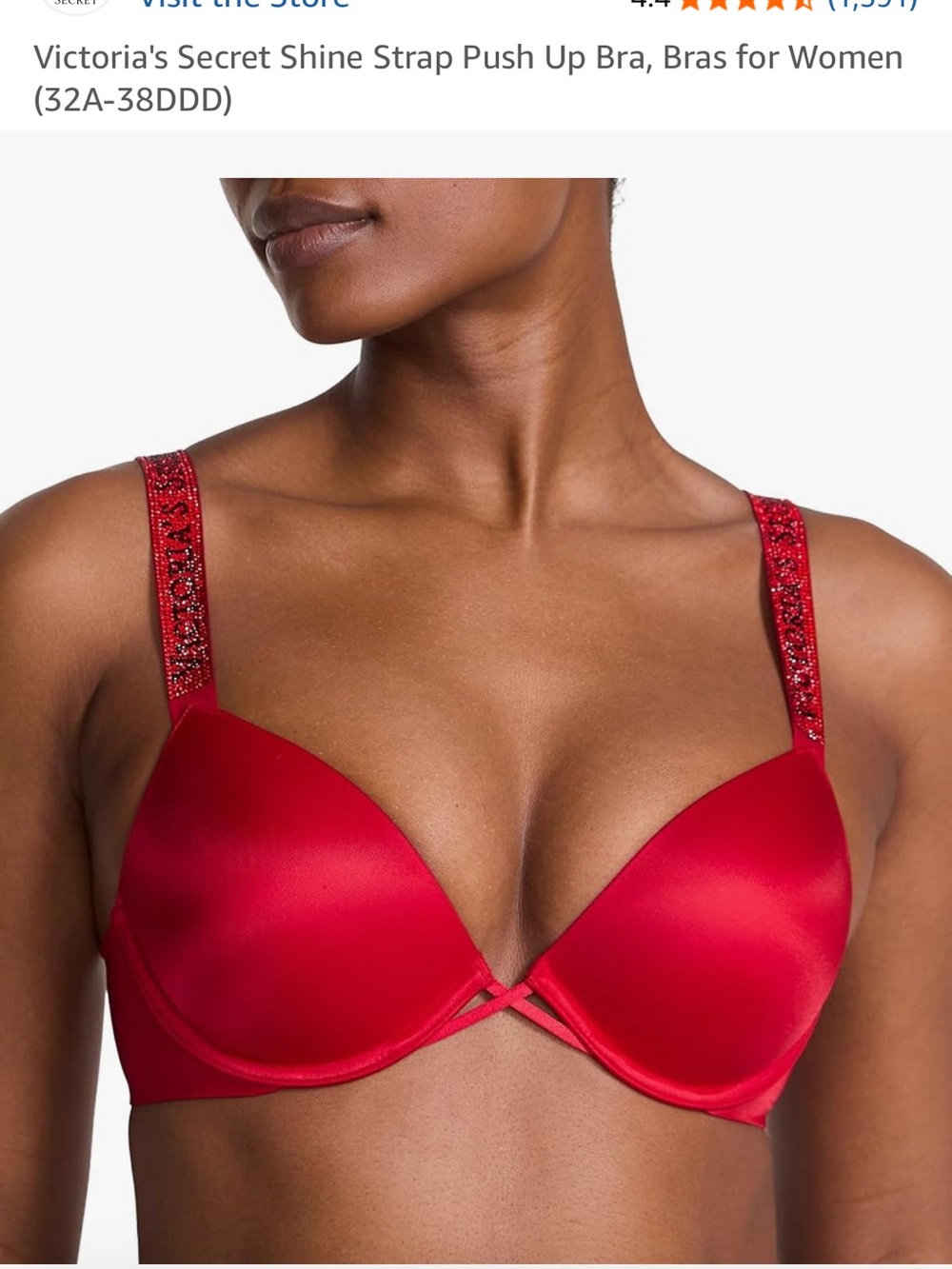 Victoria's Secret Very Sexy Logo Shine in Lipstick Red 34DD - Picture 6 of 6